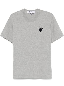 Comme Des Garçons Play: Хлопковая футболка  Double Heart