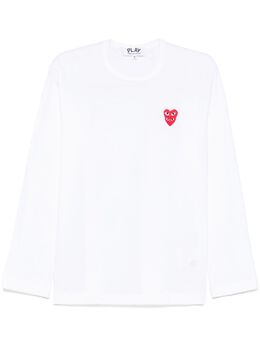 Comme Des Garçons Play: Белая футболка  Heart