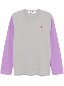 Comme Des Garçons Play: Фиолетовая футболка  Heart