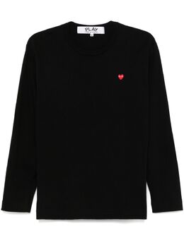 Comme Des Garçons Play: Чёрная футболка  Heart