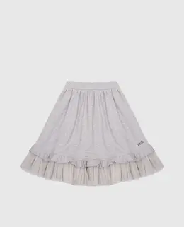 Fendi: Серая юбка 