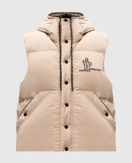 Moncler Grenoble: Бежеві жилети 