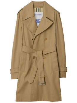 Burberry: Коричневый плащ 