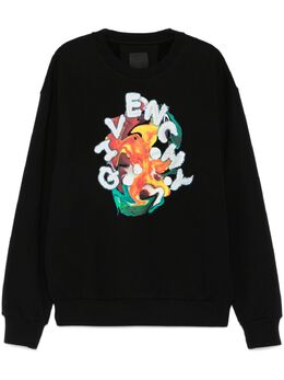 Givenchy: Чёрный свитшот 