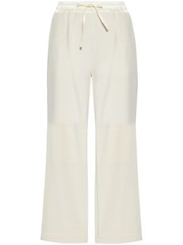 Jil Sander: Светлые брюки  Drawstring