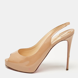 Christian Louboutin: Бежевые туфли 