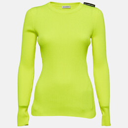 Balenciaga: Зелёный свитер 