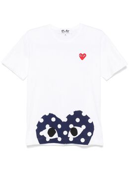 Comme Des Garçons Play: Белая футболка  Heart