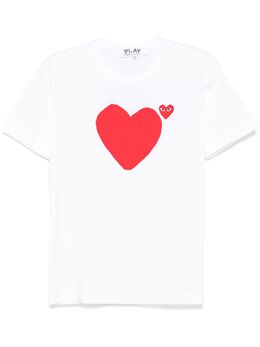 Comme Des Garçons Play: Футболка  Heart с принтом