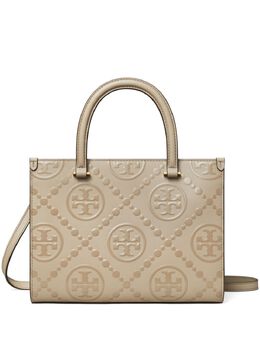 Tory Burch: Бежевая сумка-шоппер 