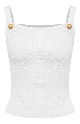 Balmain: Топ из вискозы 