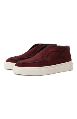 Santoni: Бордовые кеды 