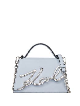 Karl Lagerfeld: Голубая сумка через плечо  Signature