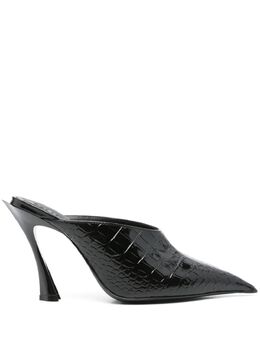 Mugler: Чёрные сабо 