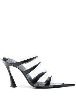 Mugler: Чёрные сандалии 