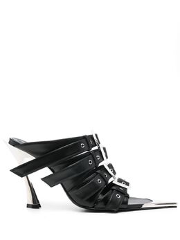 Mugler: Чёрные сандалии 