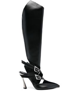 Mugler: Чёрные ботинки 