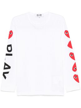 Comme Des Garçons Play: Футболка с принтом 