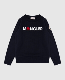 Moncler ENFANT: Сині світшоти 