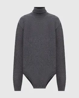 Maison Margiela: Серый боди 