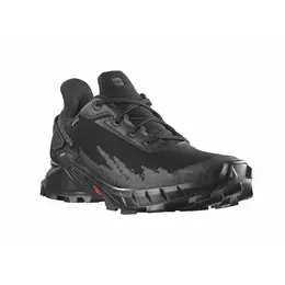 Salomon: Чёрные кроссовки 