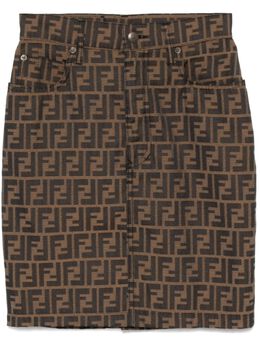 Fendi Pre-Owned: Коричневая юбка 