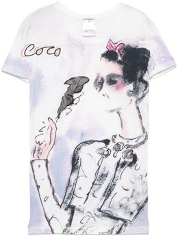 CHANEL Pre-Owned: Футболка с коротким рукавом 