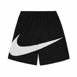 NIKE: Чёрные шорты  Big Swoosh