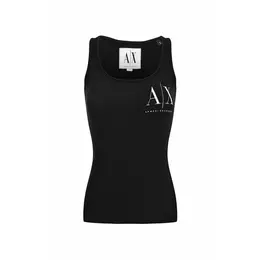 Armani Exchange: Чёрный топ 