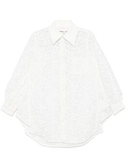 Comme Des Garçons: Гипюровая рубашка 