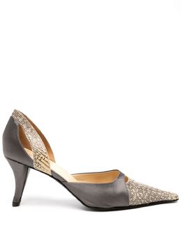 Prada Pre-Owned: Серебристые туфли 