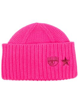 Chiara Ferragni: Розовая шапка  Eye Star