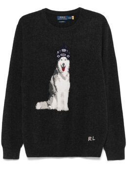 Polo Ralph Lauren: Тёмный свитер 