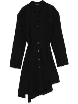 Mugler: Платье с открытой спиной 