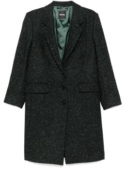 BOSS: Жаккардовое пальто 