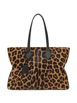 Ferragamo: Сумка-шоппер с животным принтом 