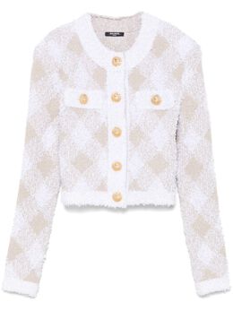Balmain: Твидовая куртка 