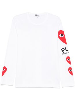 Comme Des Garçons Play: Футболка  Heart с принтом