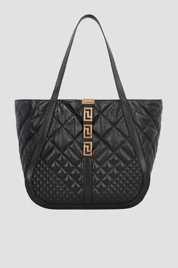 Versace: Чёрная сумка  Greca