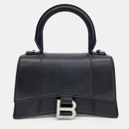 Balenciaga: Чёрная сумка на руку  Hourglass