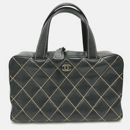 Chanel: Чёрная сумка на руку 