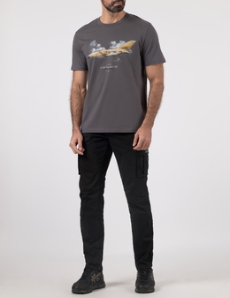 AERONAUTICA MILITARE: Серая футболка 