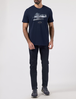 AERONAUTICA MILITARE: Синяя футболка 