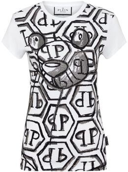 Philipp Plein: Белая футболка  Teddy Bear