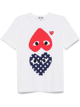 Comme Des Garçons Play: Футболка  Heart с принтом