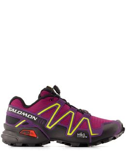 Salomon: Фиолетовые кроссовки 