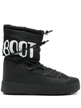 Moon Boot: Чёрные ботинки 