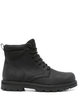 Timberland: Чёрные ботинки 