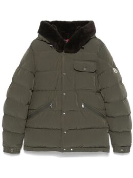 Moncler: Зелёная куртка 