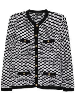 CHANEL Pre-Owned: Чёрный кардиган 